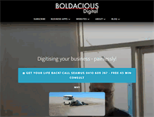 Tablet Screenshot of boldacious.com.au